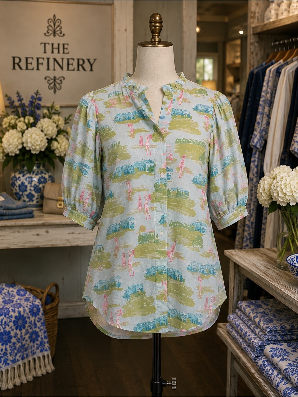 HOLLY SHAE- Golf button down shirt NWT